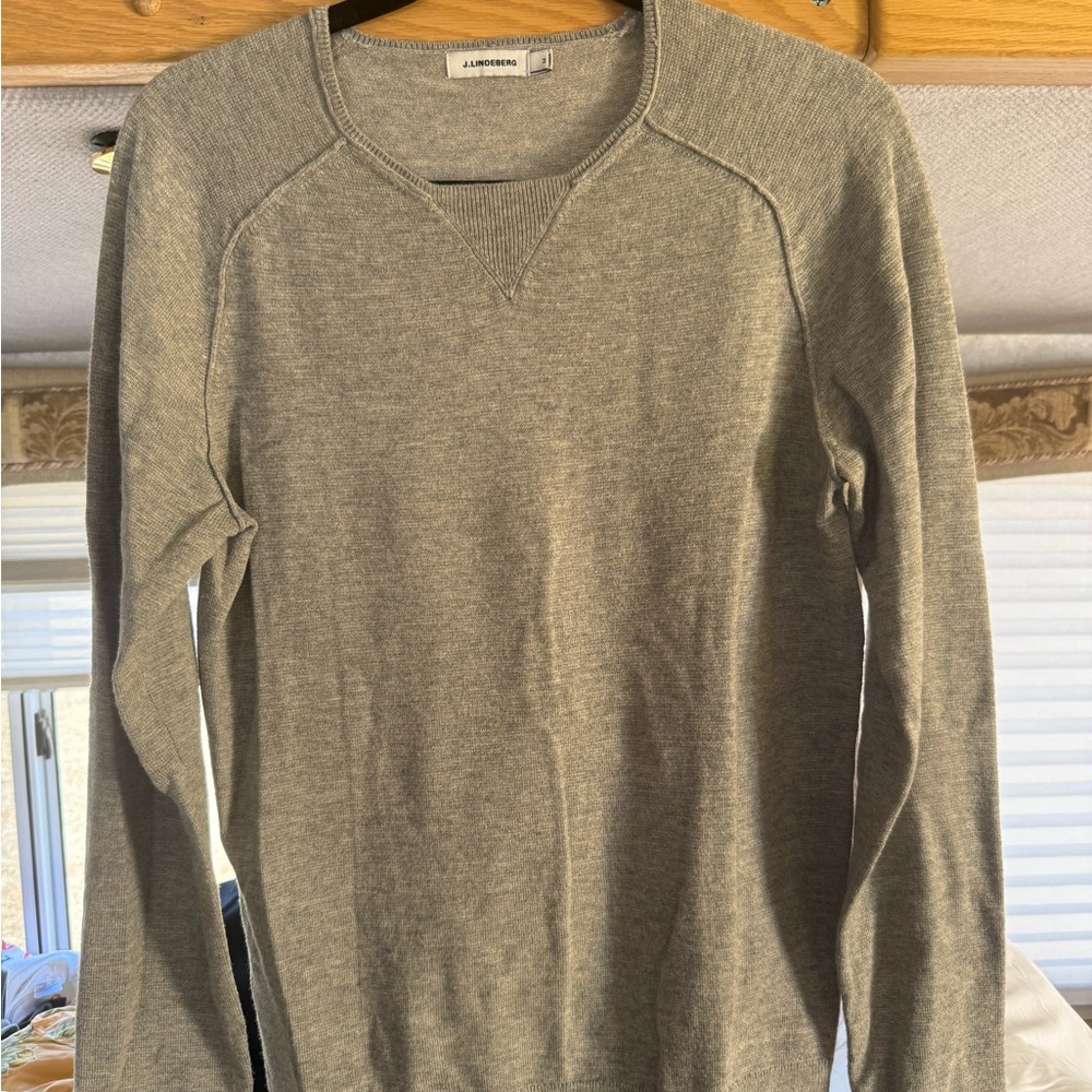 J.Lindeberg Light Gray Knit Top